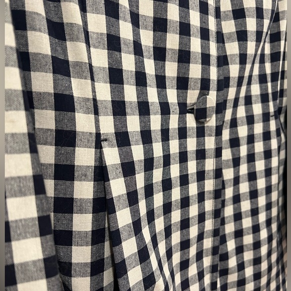 Gal Meets Glam Erin Coat - Navy/White Checked - Picture 7 of 9